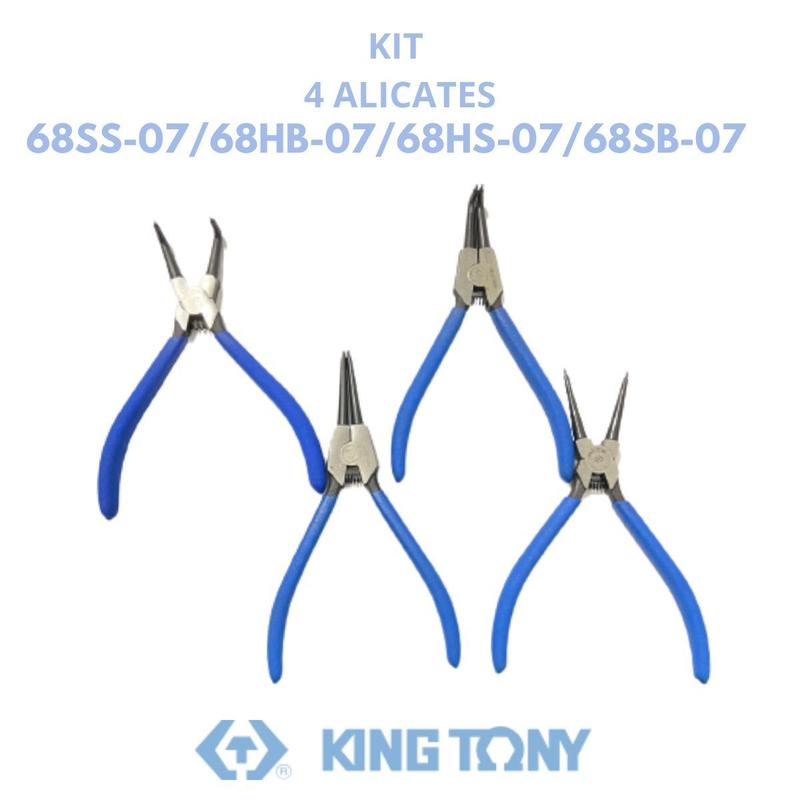 Kit alicates 68ss-07/68hb-07/68hs-07/68sb-07 - king tony - Jogo de